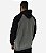 Blusa Moletom Masculino MXD Conceito Com Touca Mescla Escuro Detalhes Preto - Imagem 2