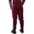 Calça Masculina Moletom MXD Conceito Bordô detalhe Mescla - Imagem 3