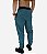 Calça Masculina Moletom MXD Conceito Azul Turquesa Rajado - Imagem 2