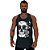 Regata Longline Masculina MXD Conceito Scribbled Skull Caveira com Escritura - Imagem 3