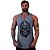 Regata Longline Masculina MXD Conceito Death Skull Caveira de Capuz - Imagem 1