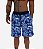Bermuda Masculina Moletom MXD Conceito Caveira e Rosa Azul Royal - Imagem 1