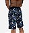 Bermuda Masculina Moletom MXD Conceito Azul Folhas e Flores - Imagem 2