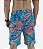 Bermuda Masculina Moletinho MXD Conceito Tie Dye Azul Escuro e Laranja - Imagem 2