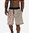 Bermuda Masculina Moletom MXD Conceito No Pain No Gain Bege - Imagem 1