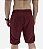 Bermuda Masculina Moletom MXD Conceito Rajado Vermelho Escuro - Imagem 2