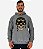 Blusa Moletom Masculino MXD Conceito Com Touca Caveira Militar - Imagem 3
