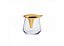 Vaso Pequeno Leaf Ouro 24k - Riva - Imagem 1