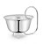 Bowl Cachepot com Alça Loops Prata - St. James - Imagem 1