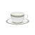 Conjunto de 6 Xícaras 270 ml com Pires para Chá Strauss Timeless - Imagem 1