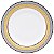 Conjunto 6 Pratos Rasos 28 cm Strauss Cortês Gold Star - Imagem 1