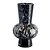 Vaso de Vidro Corneta Animal Print Azul G - Imagem 1