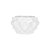 Cachepot Plissan M Branco Brilho Holaria - Imagem 1