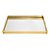 Bandeja Retangular Mirror Cross Grande Ouro 24k - St. James - Imagem 2
