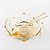 Saladeira Diamante com Par de Talheres Ouro 24k - Riva - Imagem 5