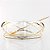 Saladeira Diamante com Par de Talheres Ouro 24k - Riva - Imagem 3