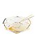 Saladeira Diamante com Par de Talheres Ouro 24k - Riva - Imagem 1