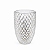 Vaso Lapidado Colméia Transparente - Cristais Di Murano - Imagem 1