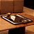 Bandeja Impacto Retangular Grande com Detalhe Ouro 24k - Riva - Imagem 2