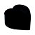 Cachepot Coração Preto em Cimento - Imagem 1