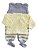 Casaco Trico Bebê + Jardineira Listrada Confortável Ref. 136 - Imagem 3