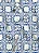 Tecido Microfibra Estampa Digital Arabesco Azul Braga 1,55m de Largura - Imagem 1