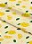 Tecido Microfibra Estampa Digital Limão Fundo Amarelo 1,55m de Largura - Imagem 1