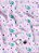 Tecido Microfibra Estampa Digital Quadros Azul e Roxo 1,55m de Largura - Imagem 1