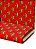 Tecido Microfibra Estampa Digital  Coroa Imperial Fundo Vermelho 1,55m de Largura - Imagem 1