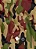 Tecido Microfibra Estampa Digital Camuflada Verde, Vermelho, Preto e Bege 1,55m de Largura - Imagem 1