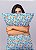 Tecido Oxford Estampa Digital Mosaico Azul Fundo Branco 1,55m de Largura - Imagem 2