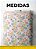 Tecido Oxford Estampa Digital Floral Azul Laranja e Rosa 1,55m de Largura - Imagem 2