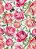 Tecido Oxford Estampa Digital Rosas Rosa e Rose Fundo Branco 1,55m de Largura - Imagem 1