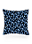 Tecido Veludo Suede Estampa Digital Folhagem Azul e Preto 1,40m de Largura - Imagem 2