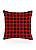 Tecido Veludo Suede Estampa Digital  Xadrez Vermelho Quadro Preto 1,40m de Largura - Imagem 2