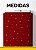 Tecido Microfibra Estampa Digital Estrelas de Natal Vermelho 1,55 de Largura - Imagem 1
