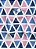 Tecido Oxford Estampa Digital Triângulos Azul e Rosa 1,55 de Largura - Imagem 1