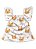 Tecido Micropercal Estampa Digital Corgi Dog 1,55m de Largura - Imagem 4