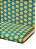 Tecido Micropercal Estampa Digital Poa Grande Amarelo Fundo Azul 1,55m de Largura - Imagem 1