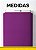 Tecido Micropercal Estampa Digital Poa Mini Branco e Roxo 1,55m de Largura - Imagem 1