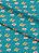 Tecido Micropercal Estampa Digital Love Fundo Azul 1,55m de Largura - Imagem 1