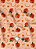 Tecido Micropercal Estampa Digital Pesego Fundo Rose 1,55m de Largura - Imagem 1