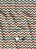 Tecido Micropercal Estampa Digital Chevron Azul Marrom e Laranja 1,55m de Largura - Imagem 1