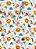 Tecido Cotton Estampa Digital Animais 1,60m de Largura - Imagem 1
