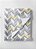 Tecido Cotton Estampa Digital Chevron Cinza e Amarelo 1,60 de Largura - Imagem 1