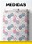 Tecido Cotton Estampa Digital Colmeia Floral Azul e Rosa 1,60m de Largura - Imagem 1