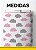 Tecido Cotton Estampa Digital Nuvens Rosa e Cinza 1,60m de Largura - Imagem 1
