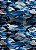 Tecido Blackout Estampa Digital Camuflada Azul, Branco e Preto 1,35m de Largura - Imagem 1