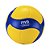 Bola de vôlei V200W amarelo e azul couro sintético laminado MIKASA - Imagem 4