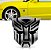 Emblema Transformers Cromado/Preto adesivo - Imagem 1